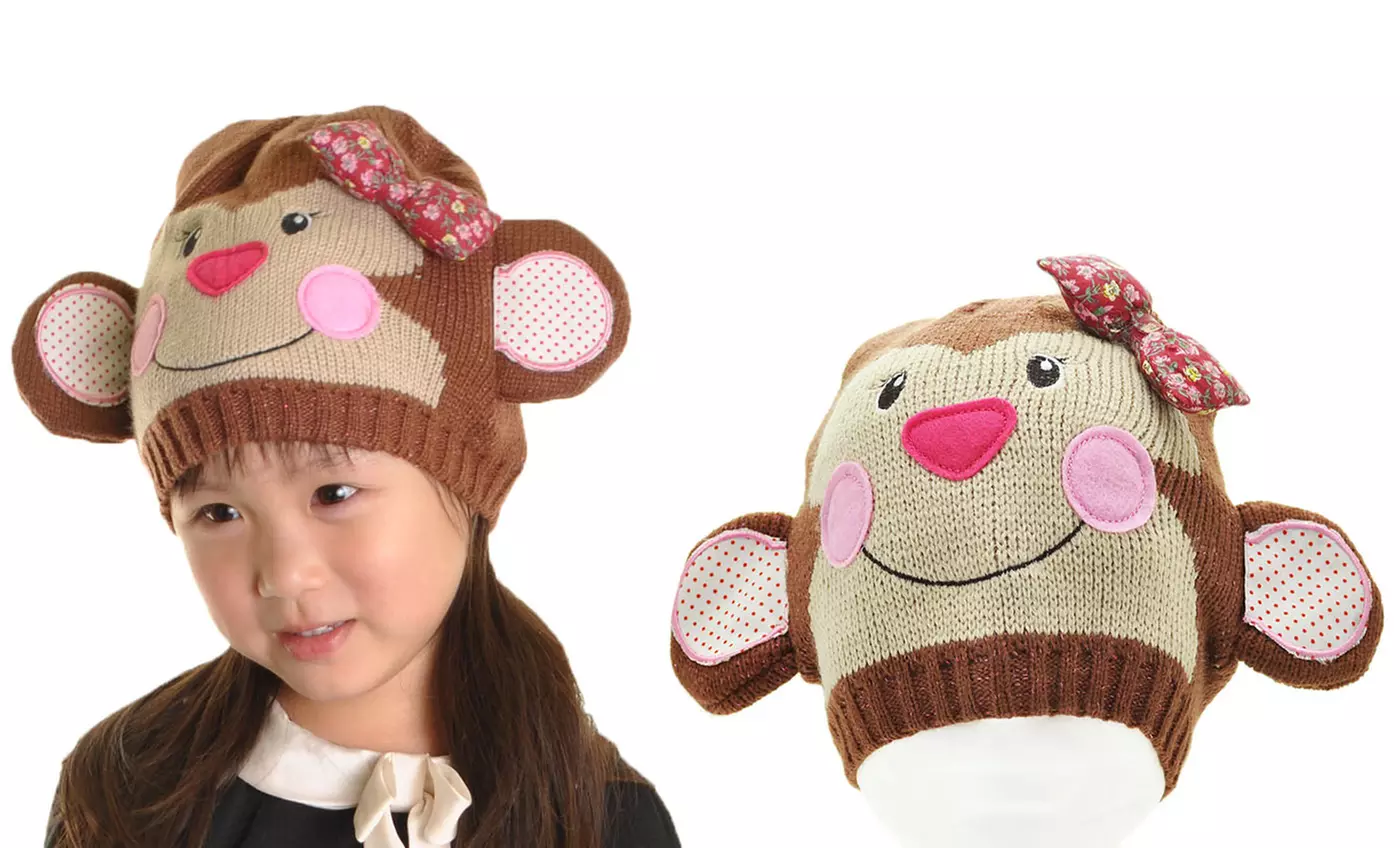 Kid's Knitted Character Beanie - Second Medium
