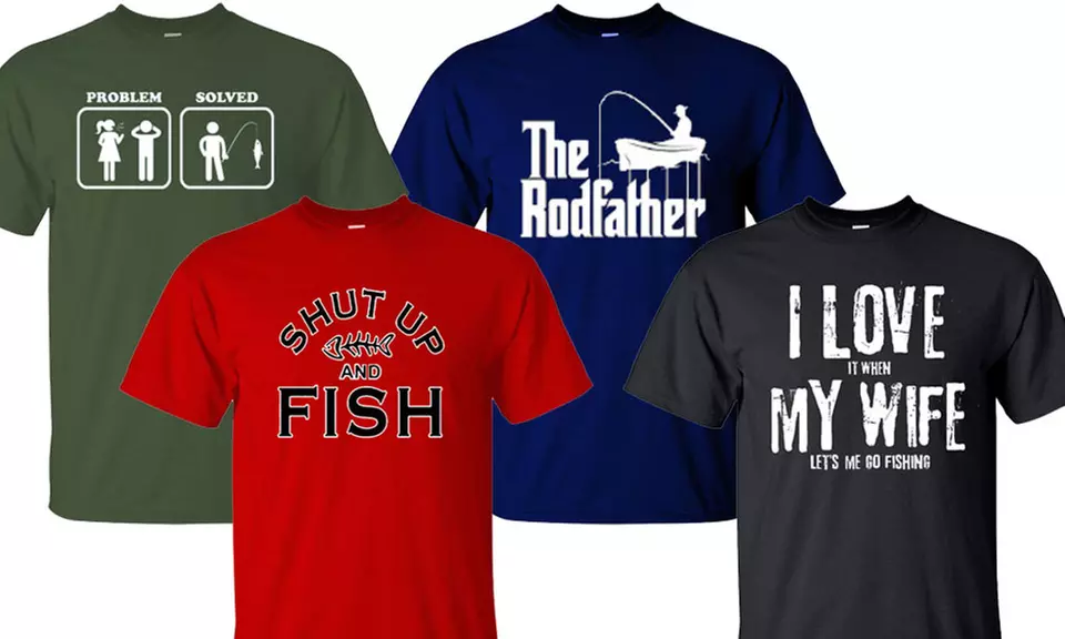 Men's Funny Fishing T-Shirts - Primary Image