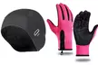 Cappello da bicicletta antivento e impermeabile e guanti Softshell touchscreen e antiscivolo - Image 3