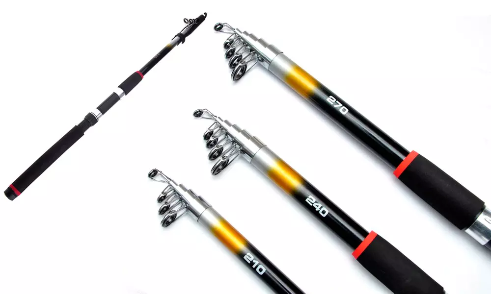 Trend Matters Telescopic Fiberglass Fishing Rod - Primary Image