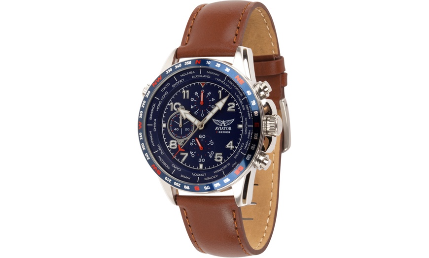 Image 7: Aviator Wrist Watch