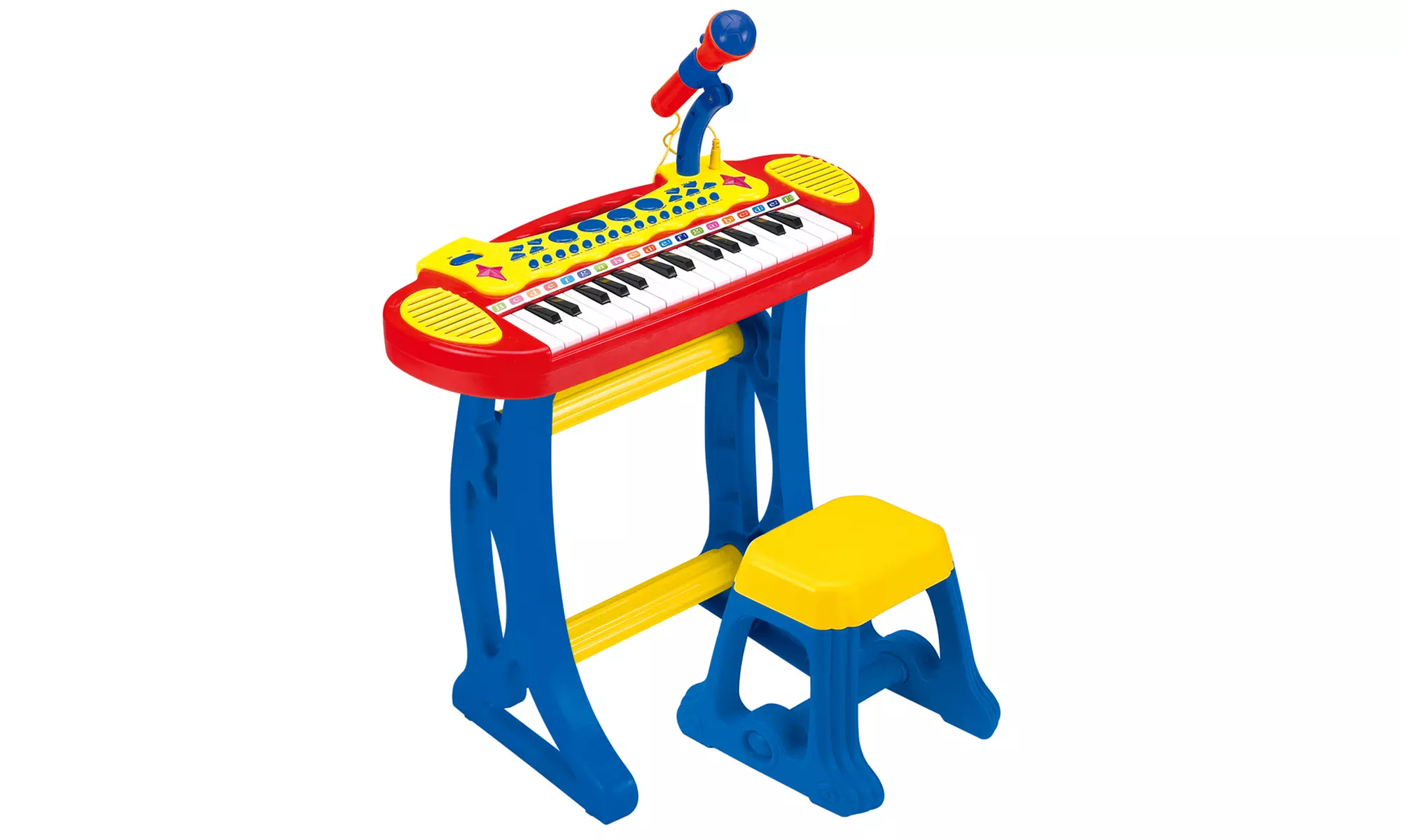 Keyboard-Set für Kinder inkl. Hocker und Mikrofon - Primary Image