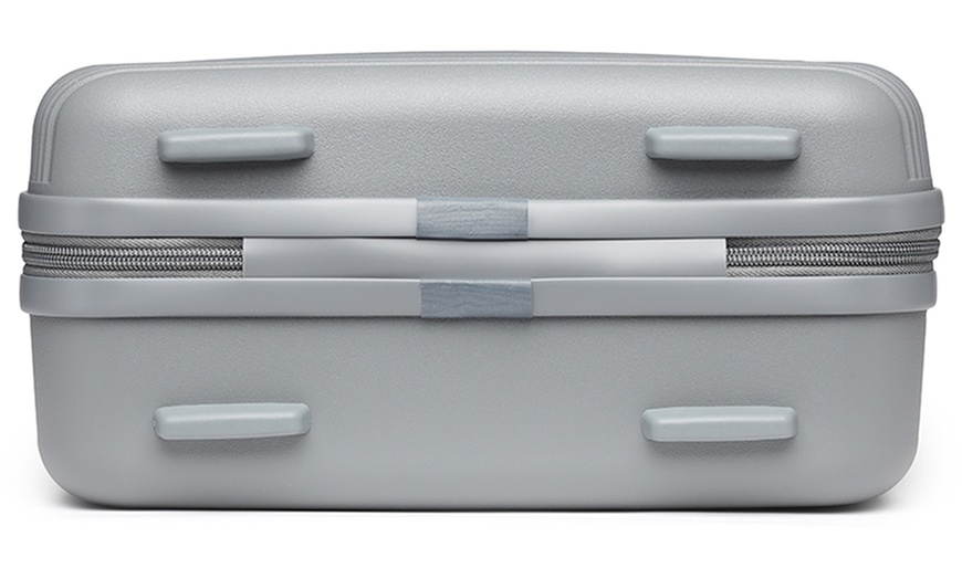 Image 4: One or Four Grey PP Hard Shell Suitcases 