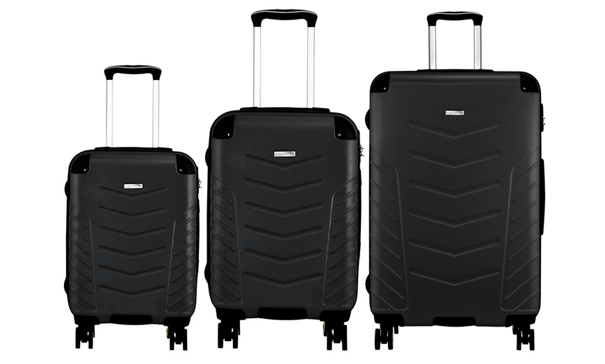 Image 3: Set of Three Luggage Suitcases