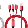 Image 12: 1x, 2x oder 3x 3-in-1 USB-Ladekabel