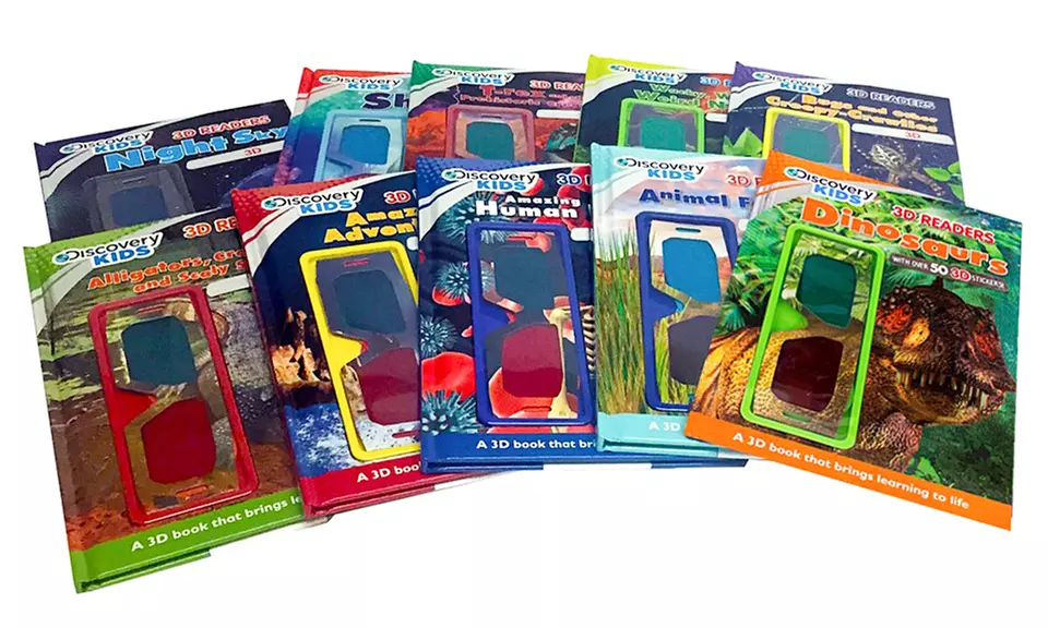 Discovery Kids 3D Reader Book Set (10-Piece) - Second Medium