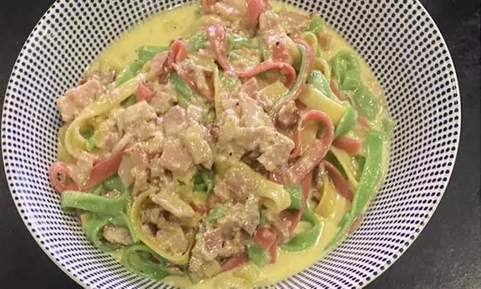 Savor Medium Pizzas or Pasta + Small Garlic Pizza