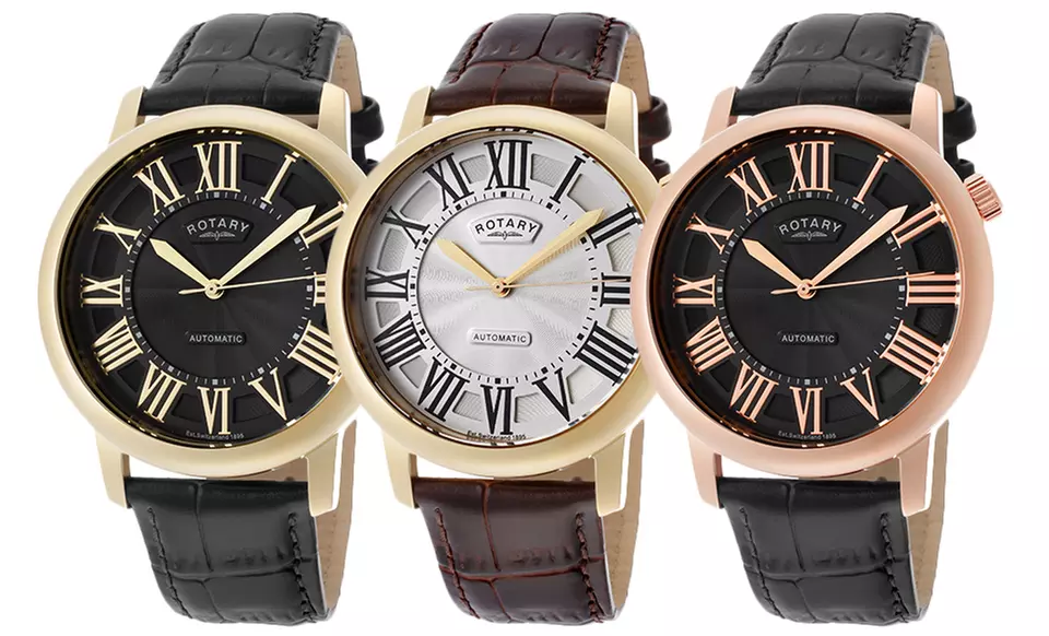 Rotary Men's Automatic Watches. Multiple Styles Available. Free Returns. - Primary Image