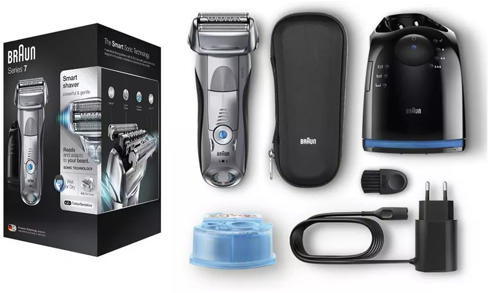 Máquina de afeitar eléctrica para hombre Braun 7898cc Series 7 - Primary Image