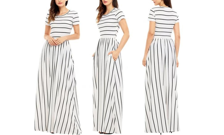 Image 6: Short Sleeve Maxi Dress