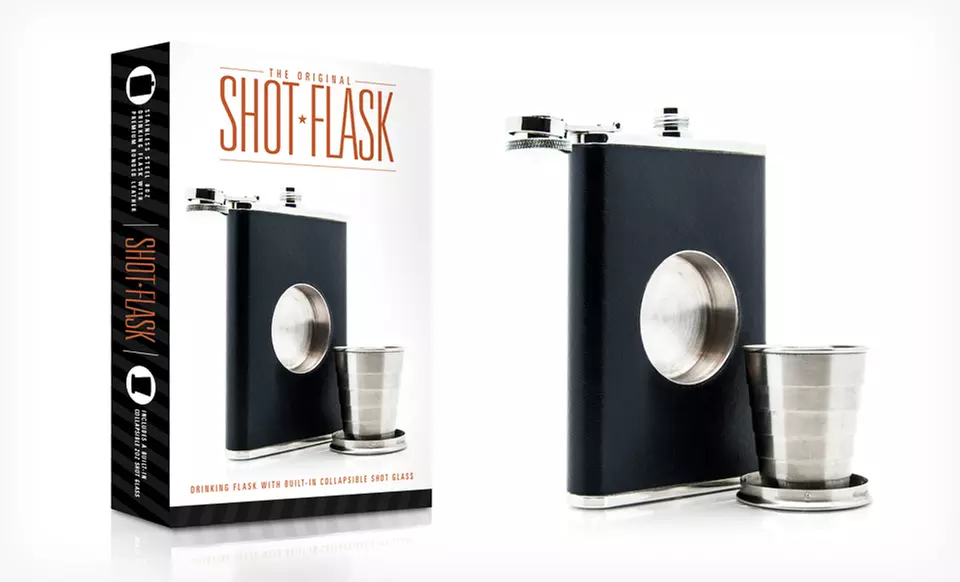 $16.99 for a Stone Cask Shot Flask with Built-In Collapsible Shot Glass ($39.99 List Price). Free Shipping and Returns. - Primary Image