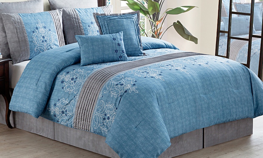 Embellished 8-Pc. Comforter Set | Groupon Goods