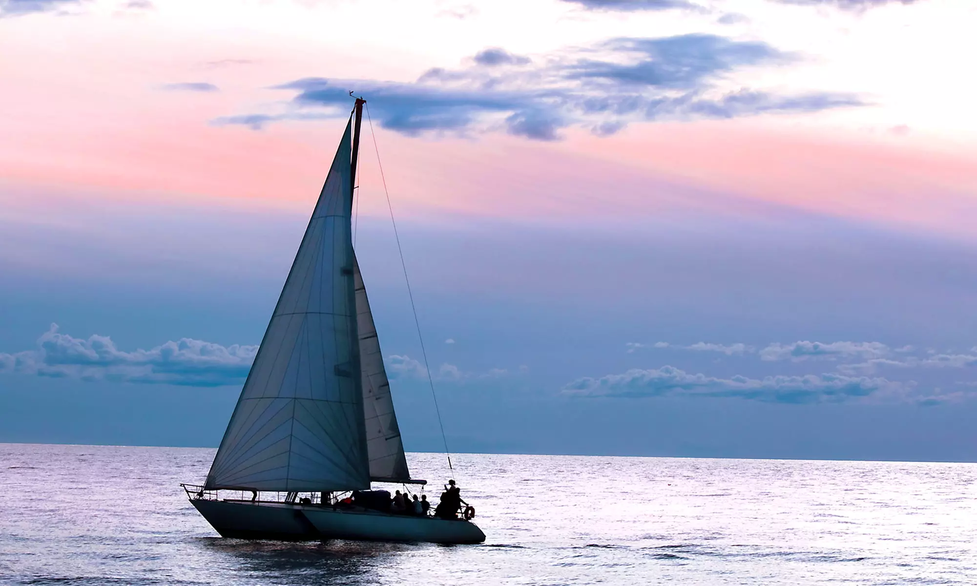 Two-Hour Sunset Cruise for 2 or 4, or Introductory Private Sailing Lesson for 2 from The Sailboat Club (Up to 70% Off) - Primary Image