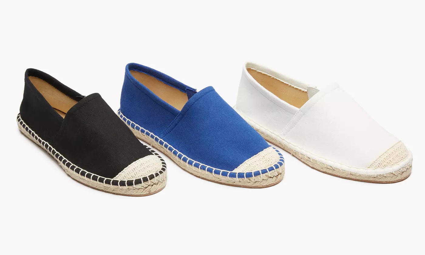 Olive Street Women's Slip-On Canvas Espadrille Flats (Size 6) - Second Medium