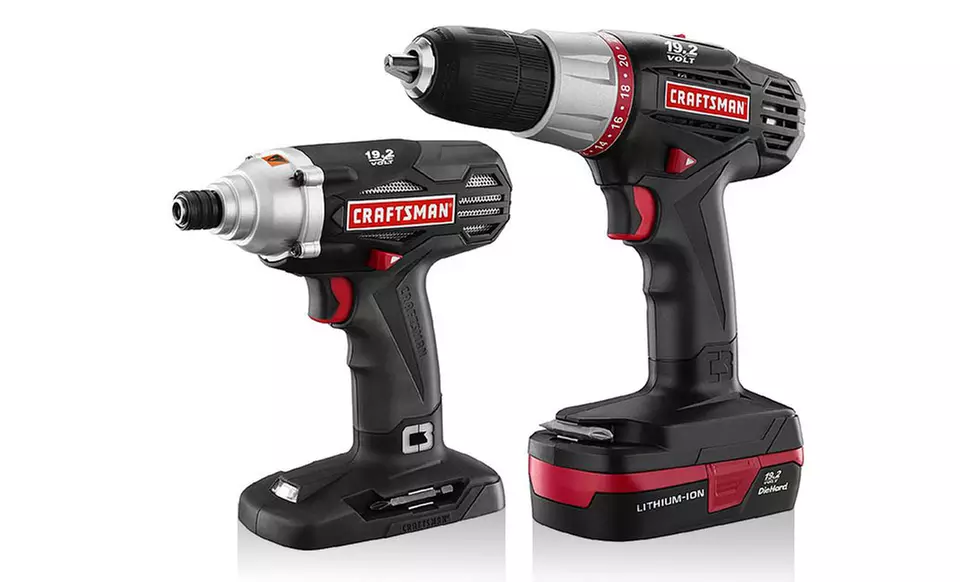 Craftsman C3 2-Piece 19.2V Lithium Ion Drill and Impact Driver Kit - Primary Image