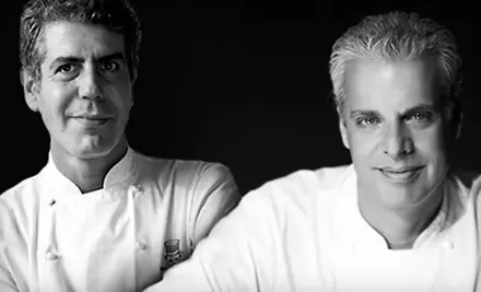 “Good vs. Evil: An Evening with Anthony Bourdain and Eric Ripert” at Sony Centre for the Performing Arts on May 4 - Primary Image