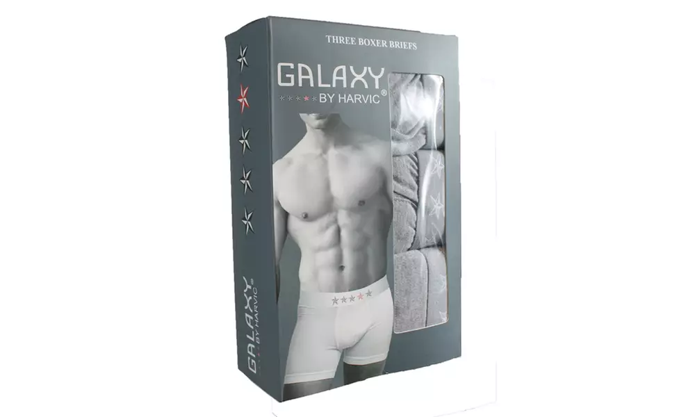 Men's Galaxy By Harvic Knit Boxers (3-Pack) - Second Medium