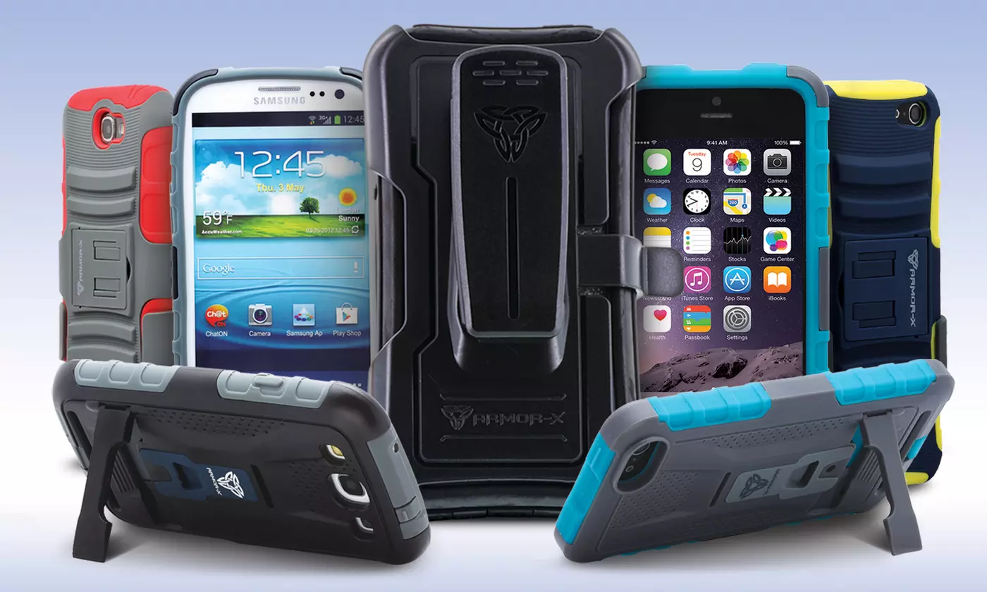 Armor-X Cases for iPhone 5/5S, 5c, Samsung Galaxy S4, and Samsung Galaxy Note 3 - Primary Image
