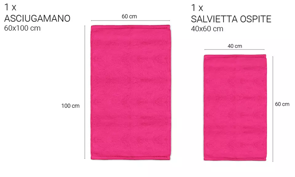 Set con accappatoio, asciugamano e salvietta ospite, 100% cotone