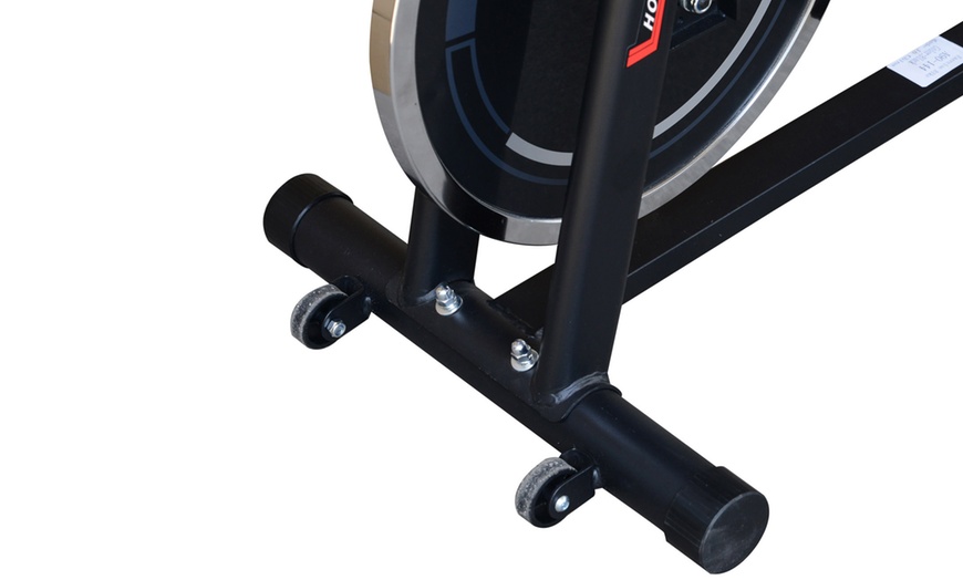 Image 9: HomCom Flywheel Exercise Bike