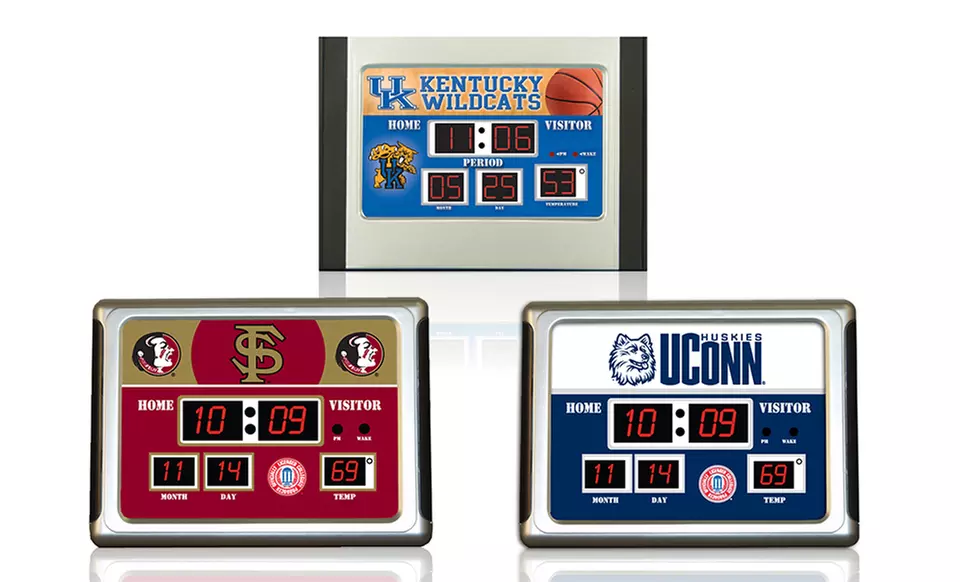 NCAA Desktop Scoreboard Alarm Clock - Primary Image