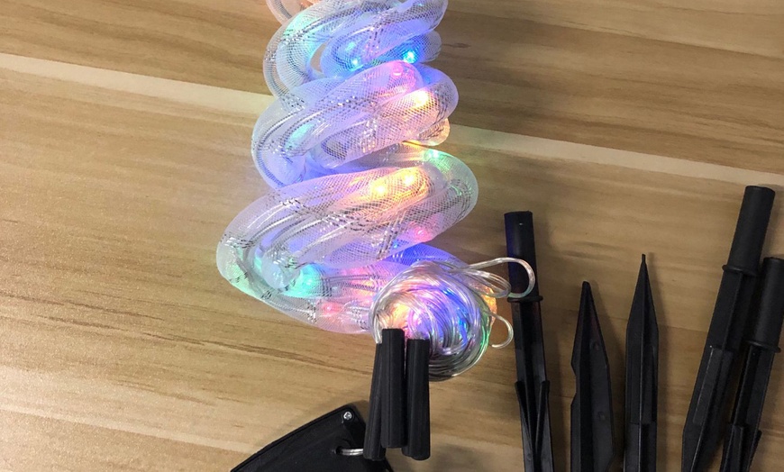 Image 6: 40 LED Spiral Christmas Tree Pathway Lights