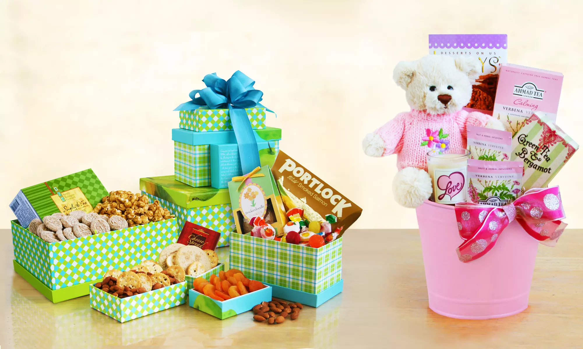 Mother's Day Treats and Sweets Gift Baskets for $32.99 or $33.99 - Primary Image