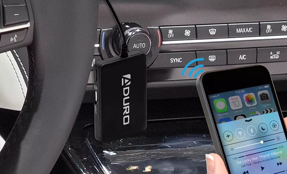 Aduro Bluetooth Wireless Audio Receiver for 3.5mm Media Devices. Free Returns. - Primary Image