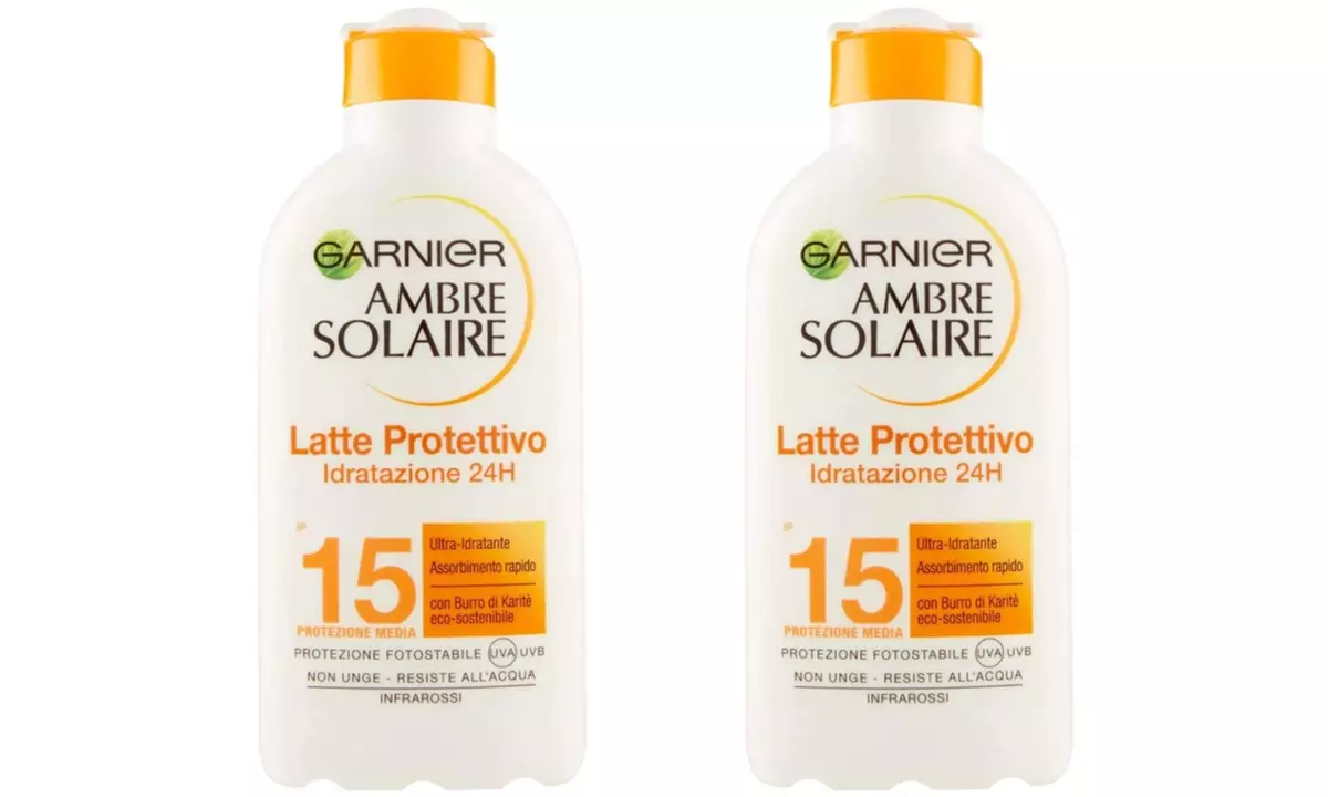 Latte solare Garnier e Angstrom
