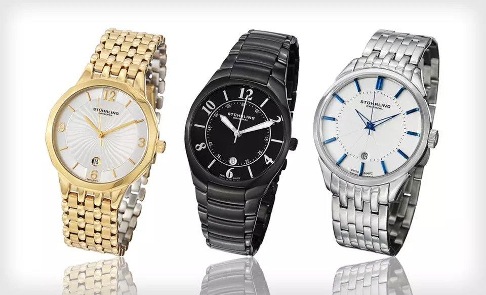 Men’s and Women’s Sturhling Bracelet Watches (Up to 85% Off). 17 Options Available. Free Shipping and Free Returns. - Second Medium