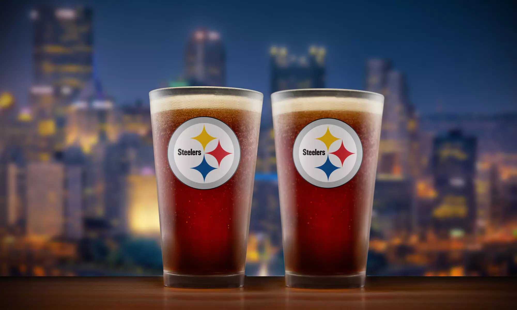 Duckhouse NFL 16fl. oz. Clear Pint Glasses (2-Pack) - Primary Image