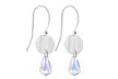 1, 2 ou 3 paires de boucles d'oreilles en argent sterling avec pendentif ornées de cristaux Swarovski®, Ah! Jewellery - Second Medium