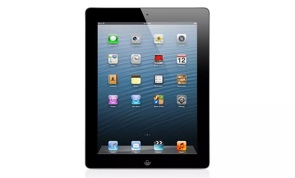 Apple iPad 4 128GB with Retina Display, WiFi & 4G LTE Cellular for Sprint (Unlocked) in Black - Primary Image