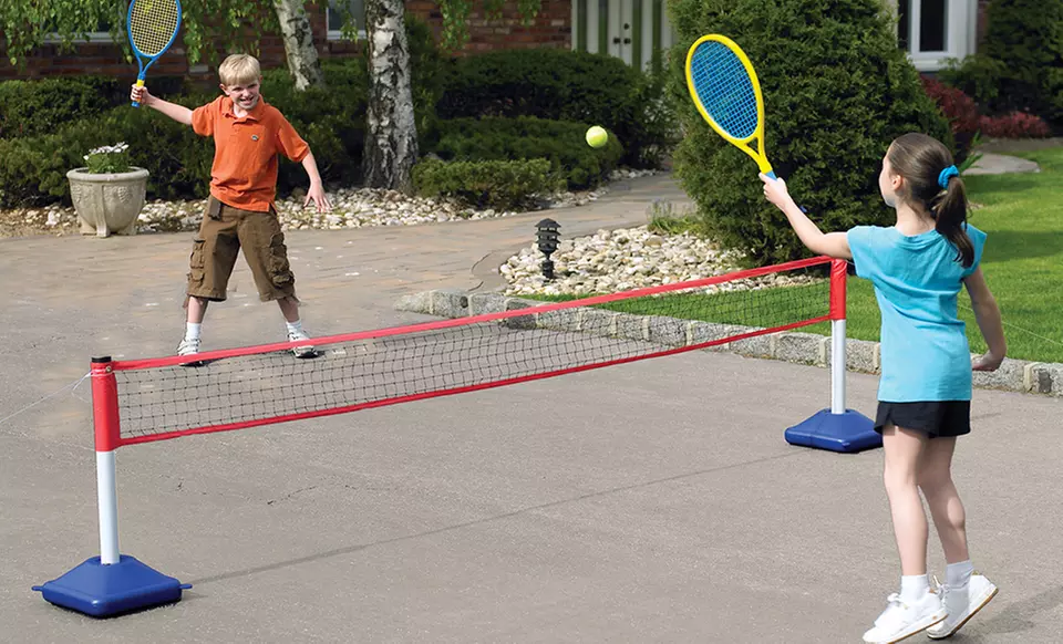 Driveway Tennis Set with Rackets and Net - Primary Image