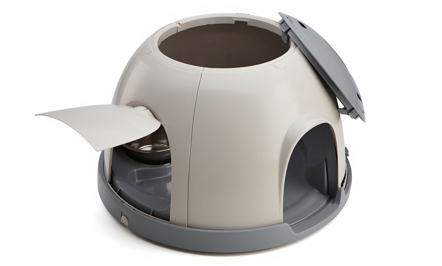 feed safe cat feeding dome