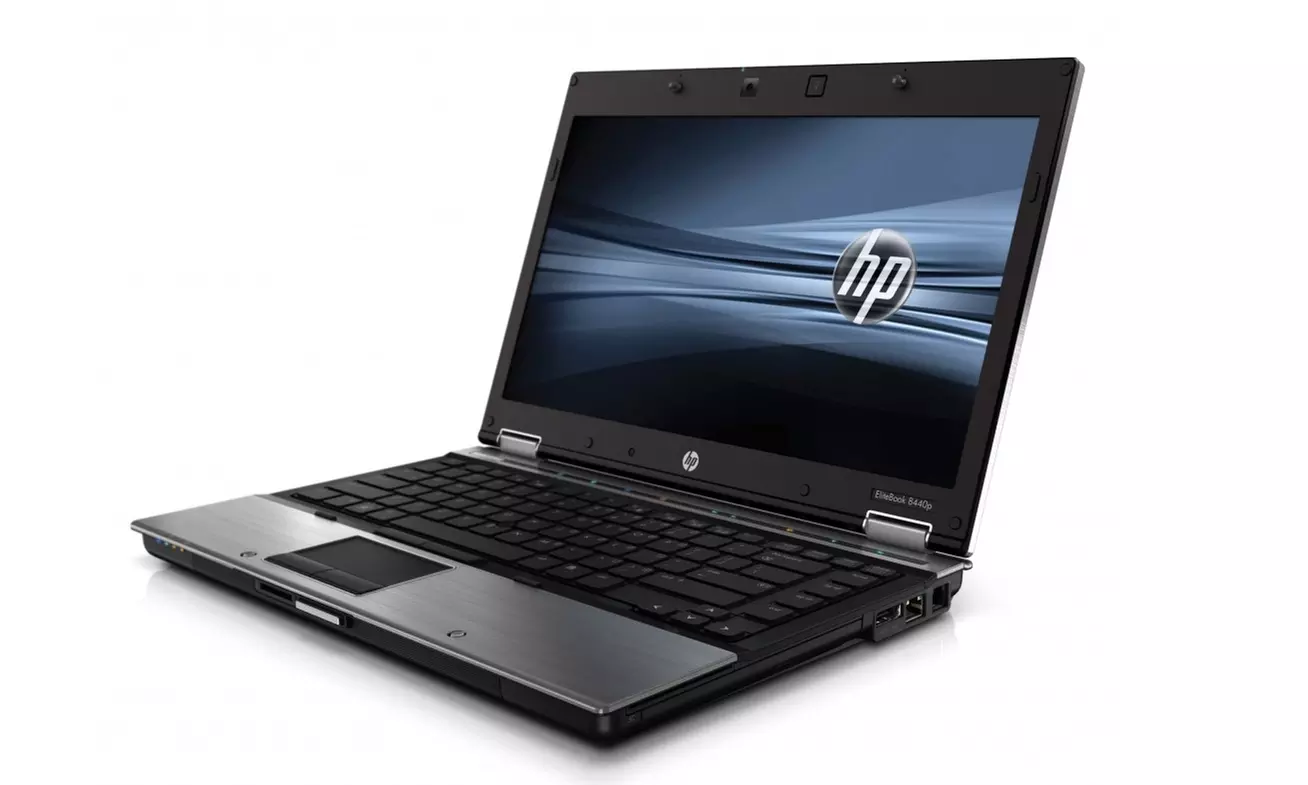 HP EliteBook 14" Laptop with Intel Core i7-640M Processor, 4GB RAM, 250GB Hard Drive, and Docking Station (Refurbished) - Primary Image