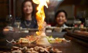 Enjoy Hibachi Dinner Entrees Beneath Colorful Murals and Dioramas