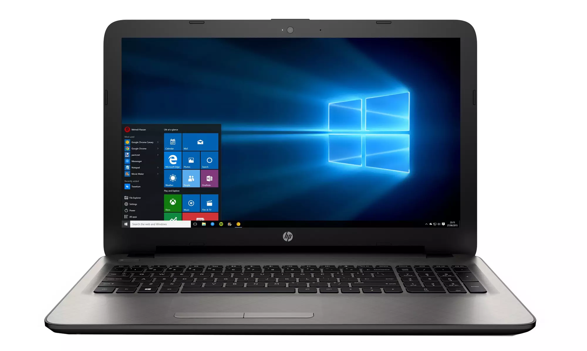 HP 15.6" Notebook with AMD Quad-Core Processor, 6GB RAM, and 1TB Hard Drive (Manufacturer Refurbished) - Primary Image