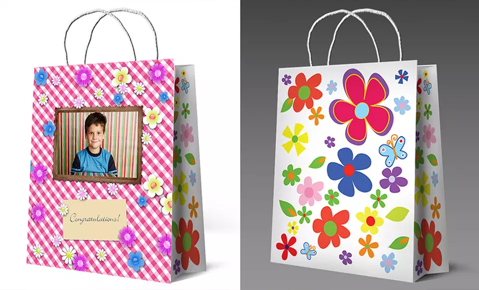 Personalized Gift Bags from Picture Gift Bags (52% Off) - Second Medium