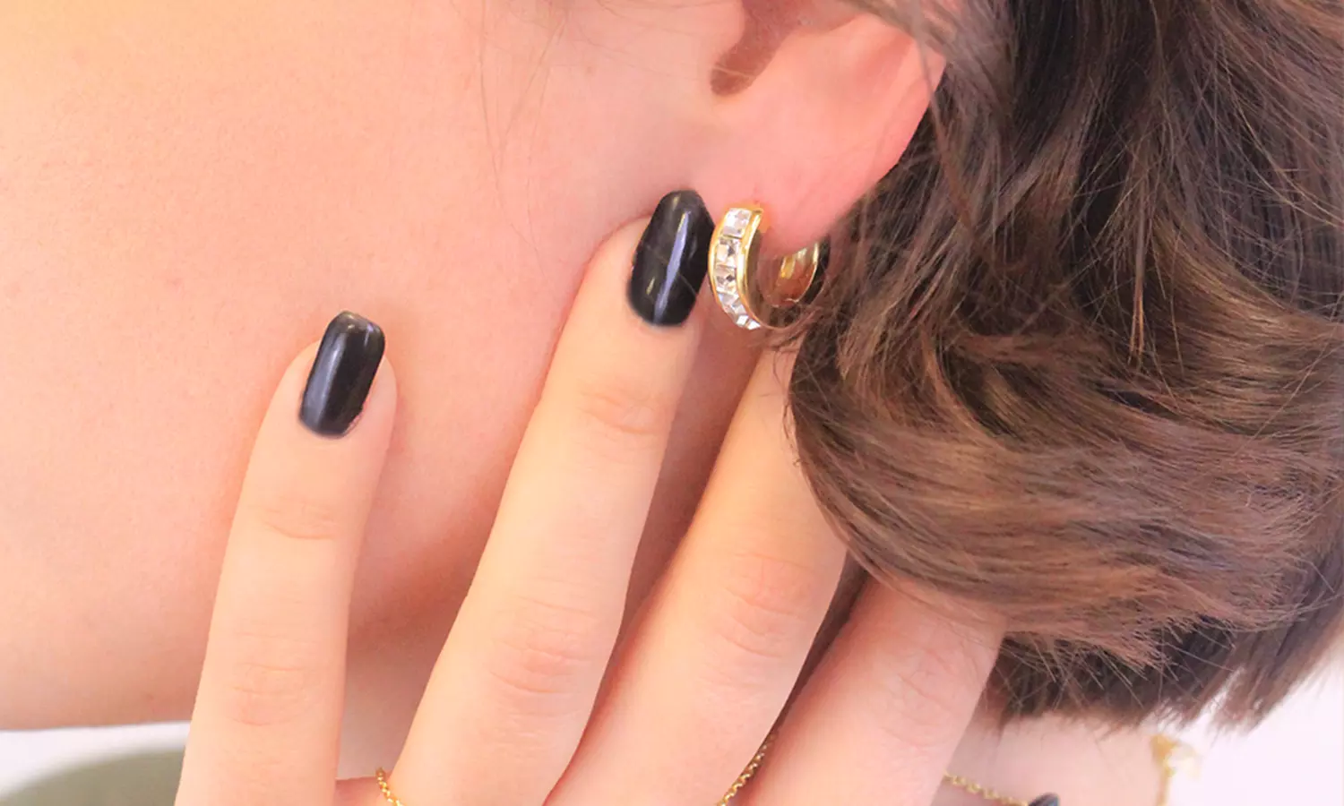 1x, 2x oder 3x Damen-Creolen mit österreichischen Kristallen