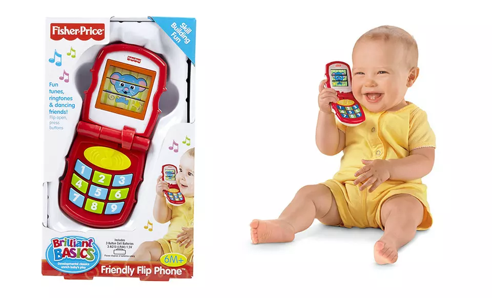 Fisher-Price Brilliant Basics Friendly Toy Flip Phone - Primary Image