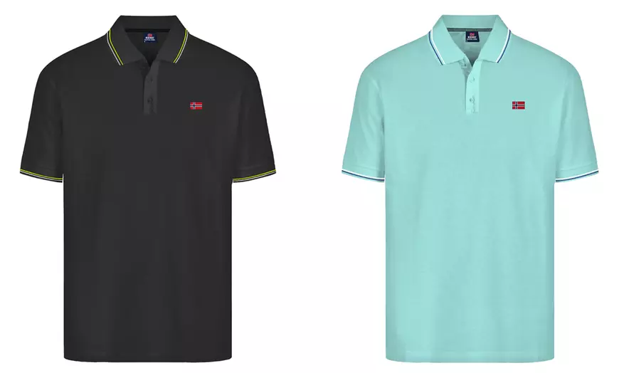 Image 6: Set di 2 polo da uomo Norway