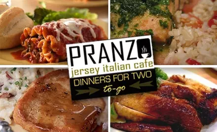 $8 for a Carryout Dinner for Two from Pranzo Jersey Italian Café ($16.33 Value) - Primary Image