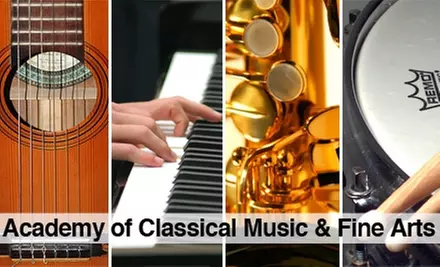 $15 for Three Music Lessons at Academy of Classical Music & Fine Arts ($30 Value)  - Primary Image