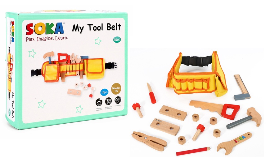 Image 1: My Tool Belt Toy Set