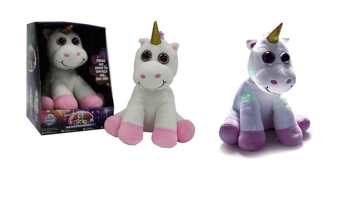 peluche licorne lumineuse