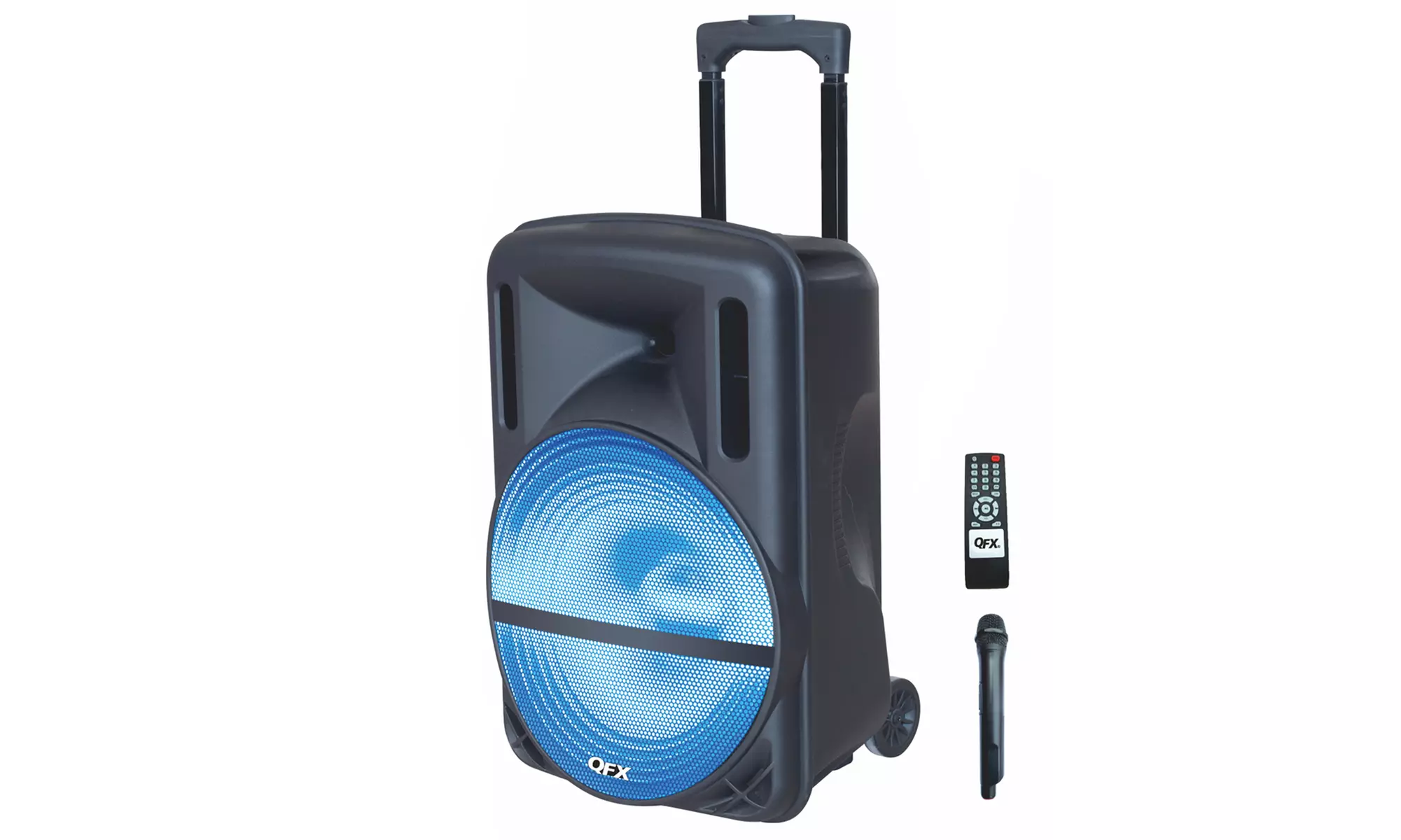 QFX PBX-61126 Portable Bluetooth 12" Party Speaker with Wireless Mic - Primary Image