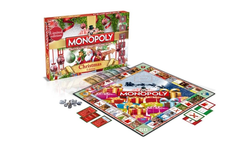 Image 1: Winning Moves Christmas Monopoly