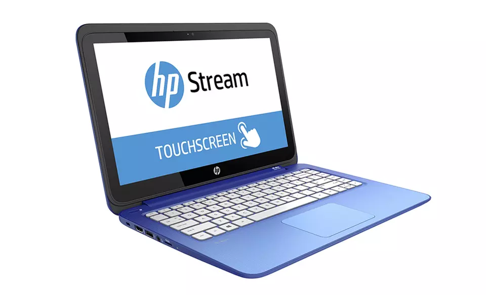 HP Stream 13.3" Touchscreen Laptop with 2.16GHz Intel Celeron CPU, 2GB RAM, and 32GB eMMC Storage (Factory Refurbished) - Second Medium