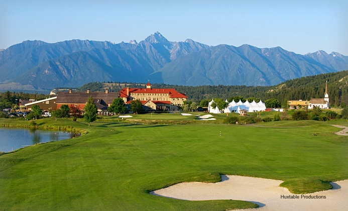 Resort with Casino amid Canadian Rockies